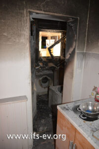 Das Feuer blieb auf das Badezimmer begrenzt.